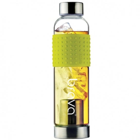 Yellow Tea To Go Infuser Printed Water Bottles - 14 oz.