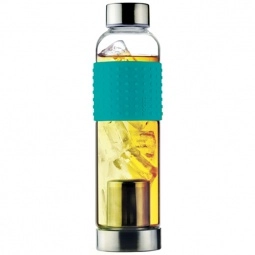 Teal Tea To Go Infuser Printed Water Bottles - 14 oz.
