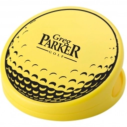 Yellow Golf Ball Shaped Keep-It Custom Bag Clip
