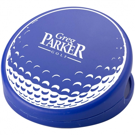 Blue Golf Ball Shaped Keep-It Custom Bag Clip