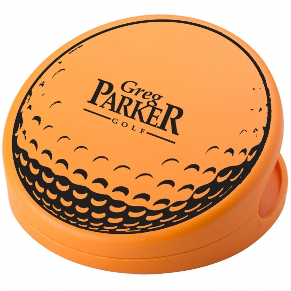 Orange Golf Ball Shaped Keep-It Custom Bag Clip