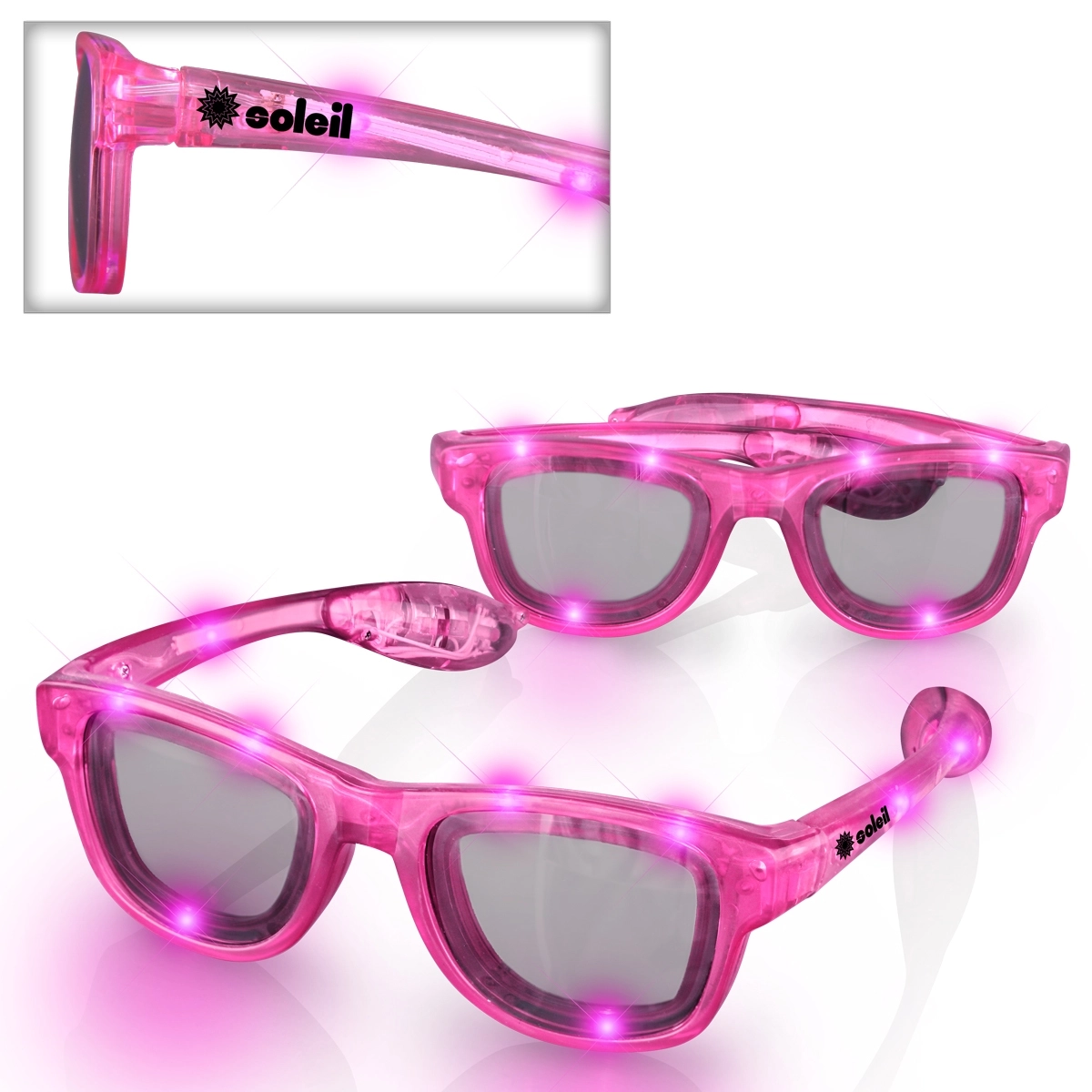 Flashing Led Custom Sunglasses Custom Sunglasses Epromos