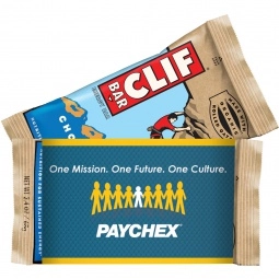 White - Full Color Chocolate Chip Custom Clif Energy Bar - 2.4 oz.