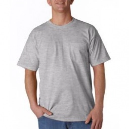 Dark Ash Bayside Union Made Pocket Custom T-Shirt - Colors