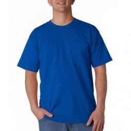 Royal Blue Bayside Union Made Pocket Custom T-Shirt - Colors