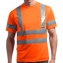 Safety Orange CornerStone ANSI Class 3 Short-Sleeve Reflective Custom T-Shi