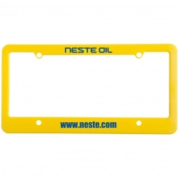 4 Hole Straight Bottom Custom License Plate Frames 