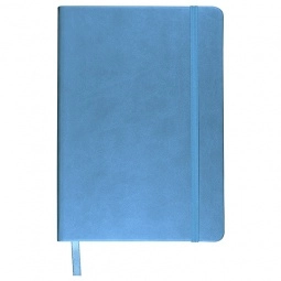 Light Blue Soft Faux Leather Debossed Custom Journal