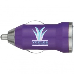 Purple USB Car Adapter Custom Cell Phone Charger