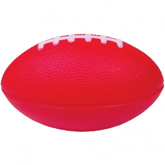 Red Football Logo Stress Ball - 5