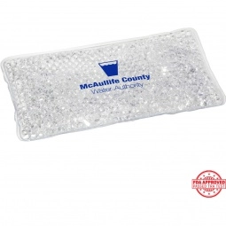 Clear Aqua Pearls Promotional Hot/Cold Pack