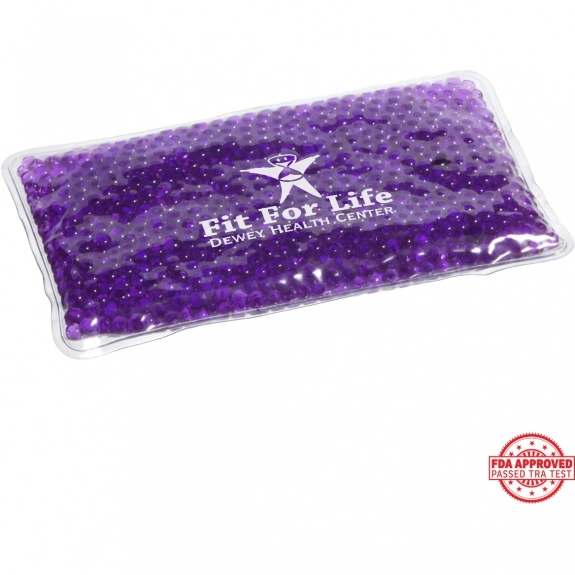 Purple Aqua Pearls Promotional Hot/Cold Pack