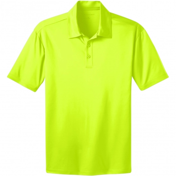 Neon Yellow Port Authority Silk Touch Performance Custom Polo Shirt