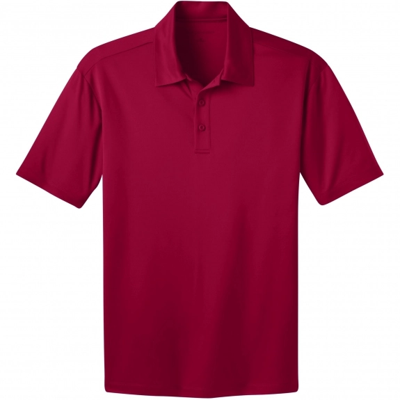 Red Port Authority Silk Touch Performance Custom Polo Shirt