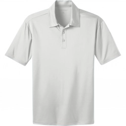 White Port Authority Silk Touch Performance Custom Polo Shirt