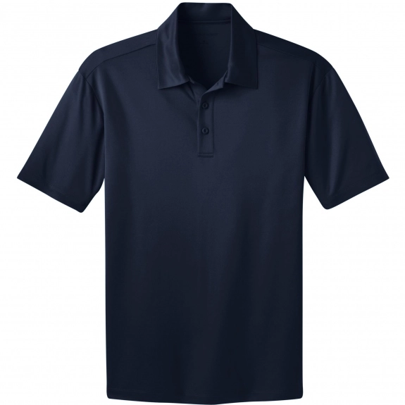 Navy Port Authority Silk Touch Performance Custom Polo Shirt