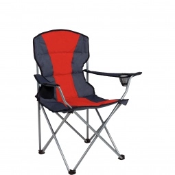 Red Premium Stripe Custom Chair w/ Arms & Carrying Case