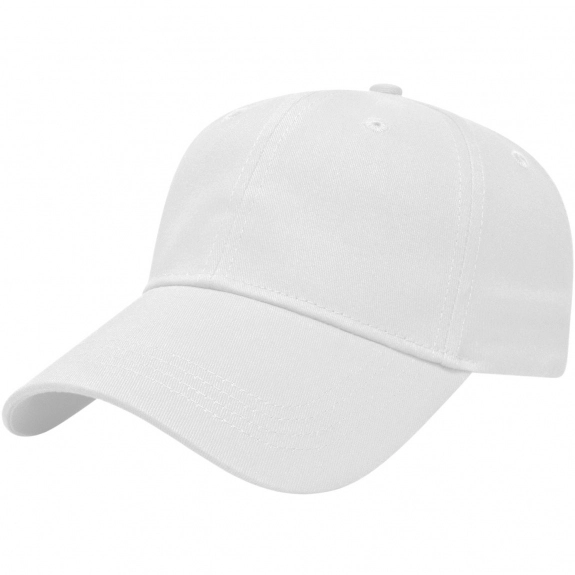 White Structured Lightweight Custom Caps 