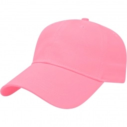 Pink Structured Lightweight Custom Caps 