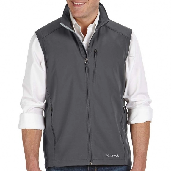 Slate Grey Marmot Approach Custom Vests - Men's