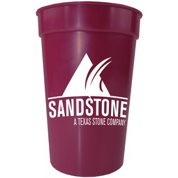 Earth Tone Promotional Stadium Cup - 17 oz.