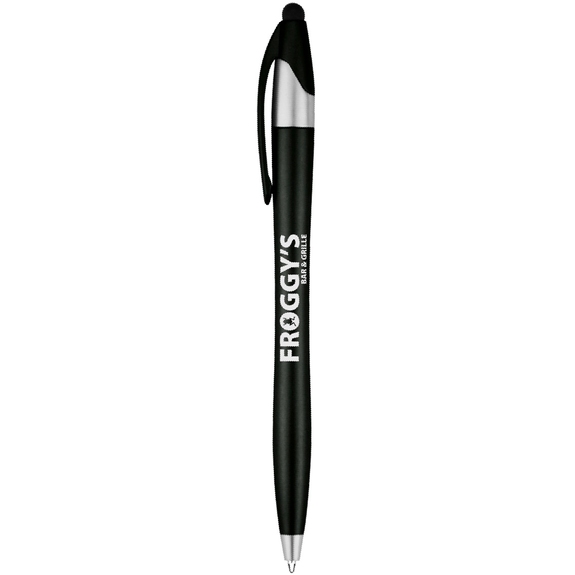 Black Dart Malibu Custom Logo Stylus Pen