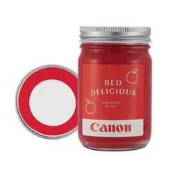 Red City Bonfires Corporate Color Custom Mason Jar Candle - 12 oz.