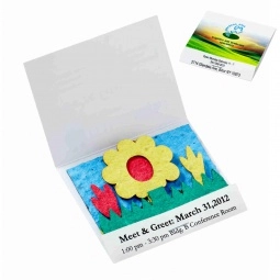 Seed Paper Logo Matchbook Wildflower Scene Seedling Pack
