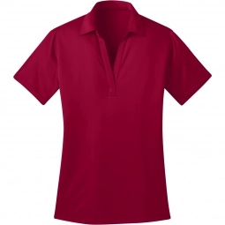 Red Port Authority Silk Touch Performance Custom Polo Shirt - Women's