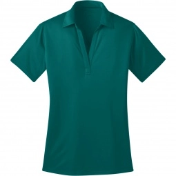 Teal Green Port Authority Silk Touch Performance Custom Polo Shirt - Women'