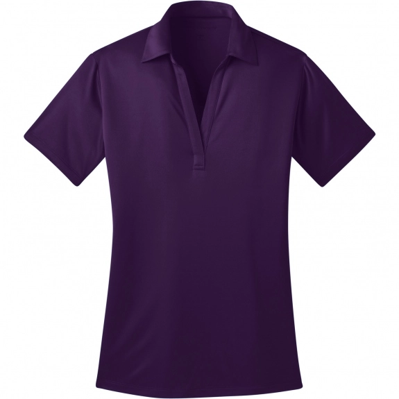 Bright Purple Port Authority Silk Touch Performance Custom Polo Shirt - Wom