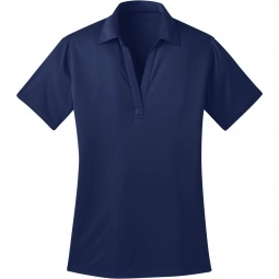 Royal Blue Port Authority Silk Touch Performance Custom Polo Shirt - Wo