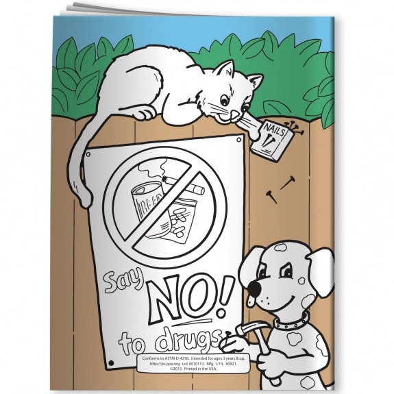 Back - Promo Coloring Book - Smart Kids Say No to Drugs