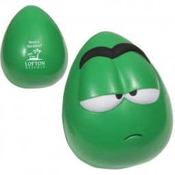 Green Mini Apathetic Mood Wobbler Custom Stress Balls