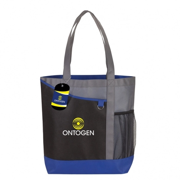 Custom Tag - Non-Woven Custom Shopper Tote Bag 14.5"w x 15.75"h x 4"d 