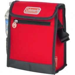Red - Coleman Basic Lunch Custom Cooler - 5 Can
