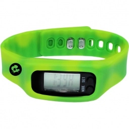 Green - Mood Color Changing Pedometer Custom Watch