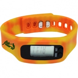 Orange - Mood Color Changing Pedometer Custom Watch