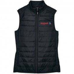 Core365 Prevail Packable Custom Puffer Vest - Women's - Black