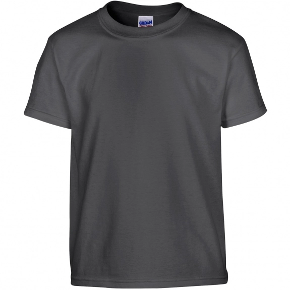 Dark Heather Gildan 100% Cotton 5.3 oz. Promotional T-Shirt - Youth - Color