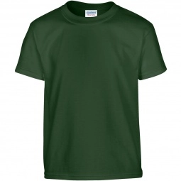 Forest Green Gildan 100% Cotton 5.3 oz. Promotional T-Shirt - Youth - Color
