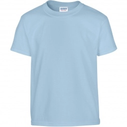 Light Blue Gildan 100% Cotton 5.3 oz. Promotional T-Shirt - Youth - Colors