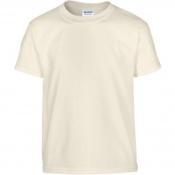 Natural Gildan 100% Cotton 5.3 oz. Promotional T-Shirt - Youth - Colors