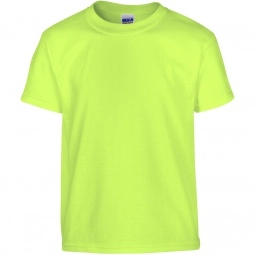 Neon green Gildan 100% Cotton 5.3 oz. Promotional T-Shirt - Youth - Colors