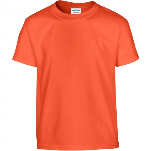 Orange Gildan 100% Cotton 5.3 oz. Promotional T-Shirt - Youth - Colors