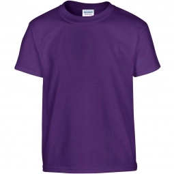 Purple Gildan 100% Cotton 5.3 oz. Promotional T-Shirt - Youth - Colors