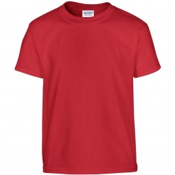 Red Gildan 100% Cotton 5.3 oz. Promotional T-Shirt - Youth - Colors