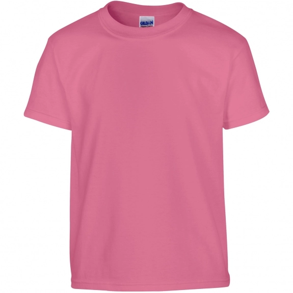 Safety pink Gildan 100% Cotton 5.3 oz. Promotional T-Shirt - Youth - Colors