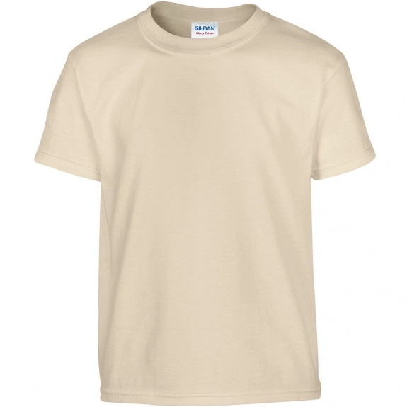 Sand Gildan 100% Cotton 5.3 oz. Promotional T-Shirt - Youth - Colors