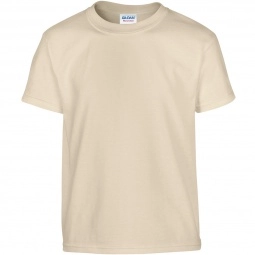 Sand Gildan 100% Cotton 5.3 oz. Promotional T-Shirt - Youth - Colors